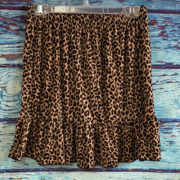 MTS Leopard Print Ruffled Skirt - Picture 3 of 4